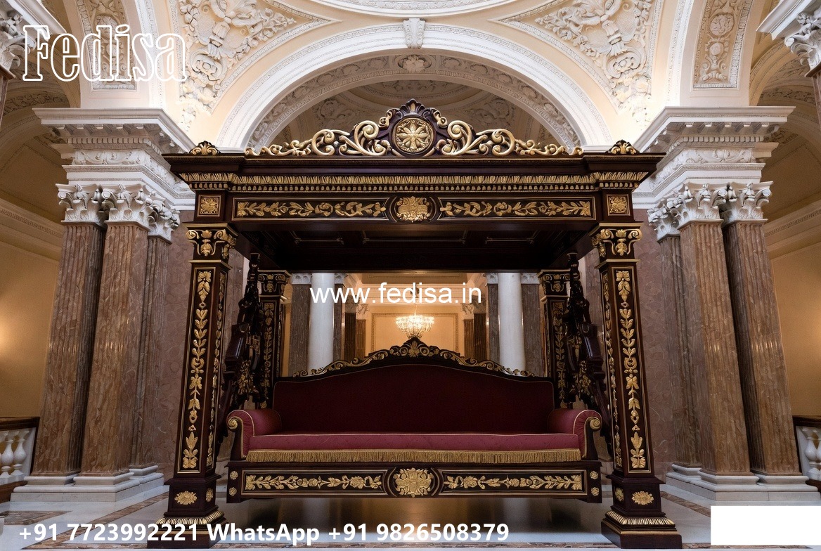 Luxury Wooden Swing Design with Intricate Carving Work No-1723