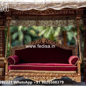 Decorative Wood Carving Swing Design for Hall Spaces No-1728