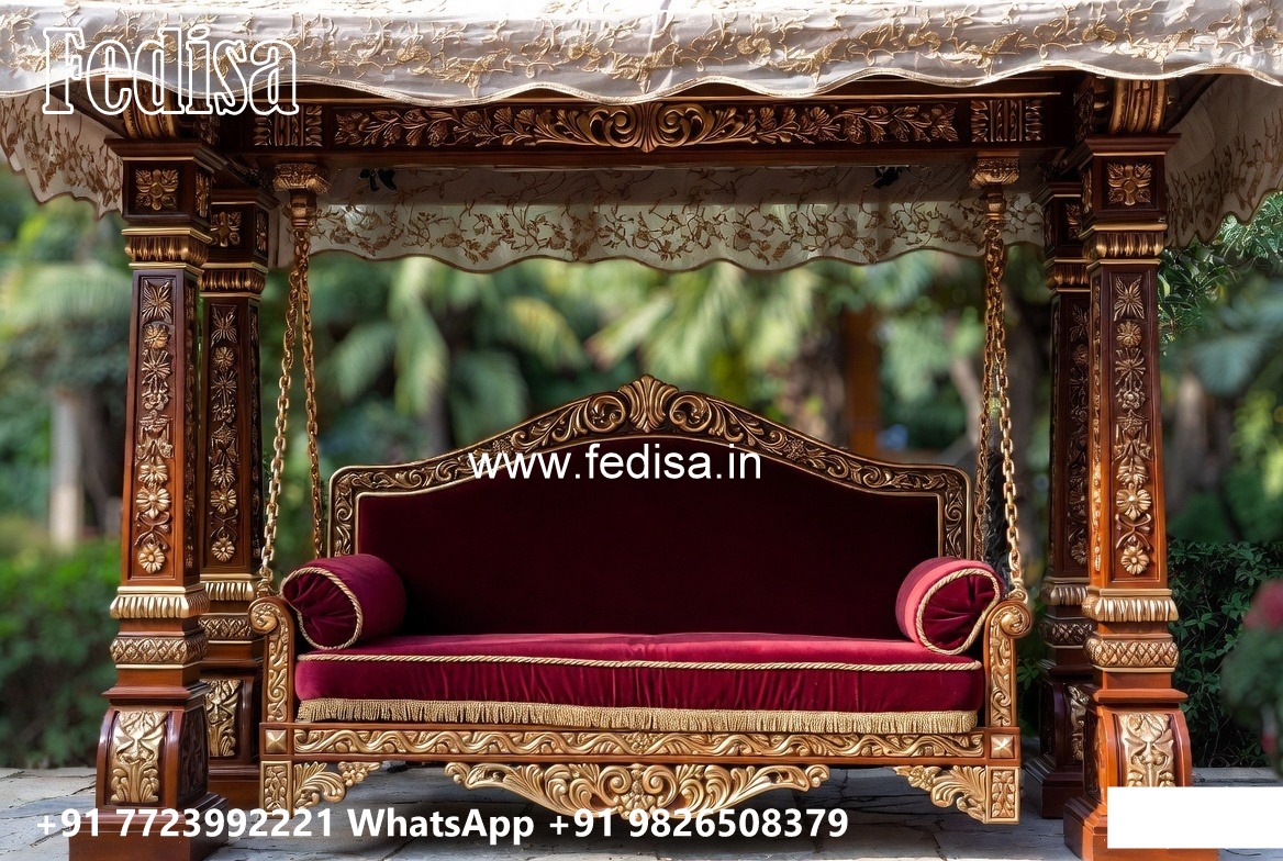 Decorative Wood Carving Swing Design for Hall Spaces No-1728