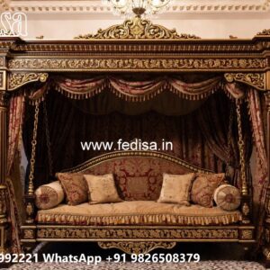 Royal Wood Carving Swing Design for Luxury Interior Styling No-1730