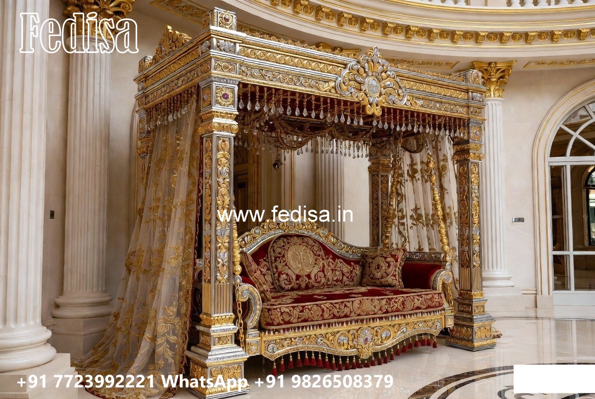 Premium Wood Carving Swing Design with Elegant Curves No-1733