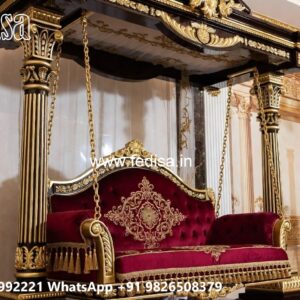 Indoor Wood Carving Swing Design for Stylish Home Ambience No-1739