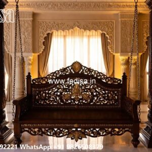 Royal Wood Carving Swing Design for Sophisticated Living Rooms No-1741