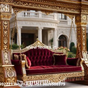 Premium Wood Carving Swing Design for Spacious Halls No-1743