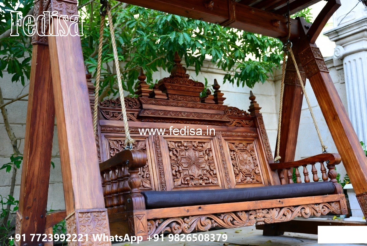 Luxury Wood Carving Swing Design for Relaxing Indoor Spaces No-1749