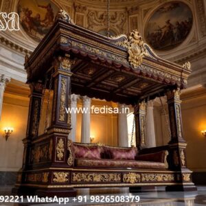 Classic Wood Carving Swing Design with Timeless Elegance No-1750