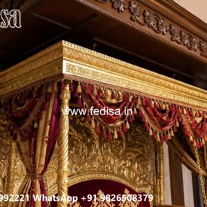 Beautiful Wood Carving Swing Design for Luxury Apartments No-1752
