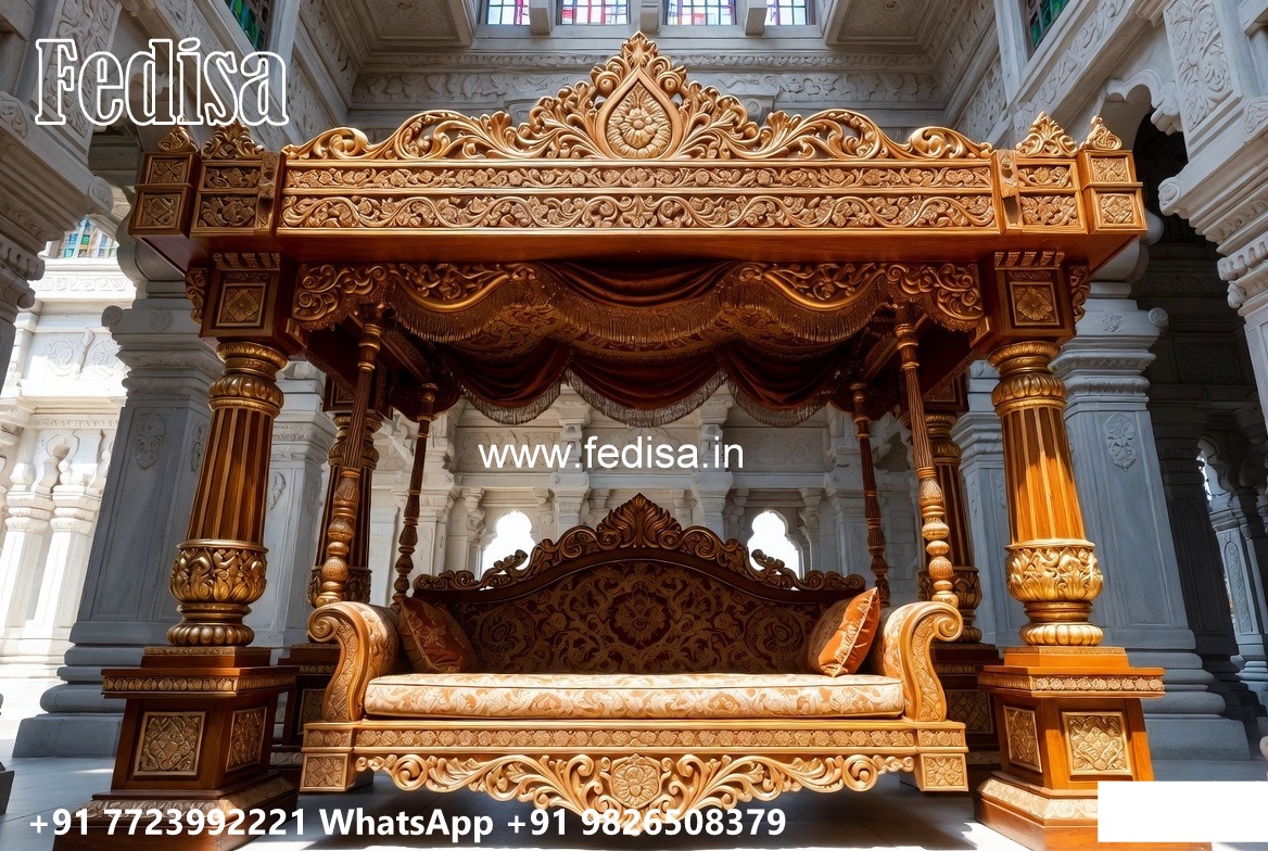 Luxury Wood Carving Swing Design with Elegant Backrest No-1757