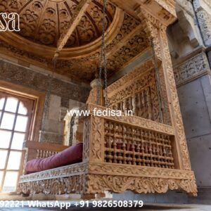 Beautiful Wood Carving Swing Design with Antique Charm No-1764