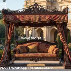 Wood Carving Swing Design with Traditional Wooden Beauty No-1765