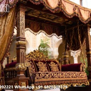 Luxury Wood Carving Swing Design with Palace Inspired Look No-1767