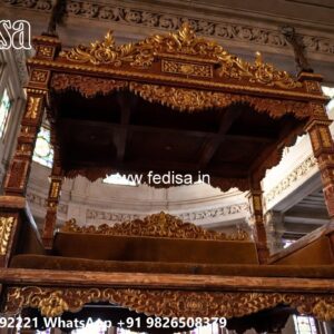 Wood Carving Swing Design Ideas for Royal Home Interiors No-1772