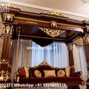 Royal Wood Carving Swing Design with Decorative Detailing No-1777