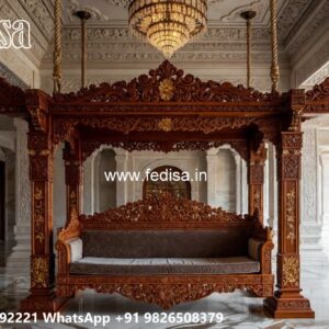 Premium Wood Carving Swing Design with Wooden Elegance No-1781