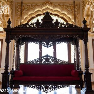 Elegant Wood Carving Swing Design for Heritage Villas No-1788