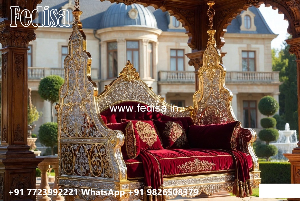 Indoor Wood Carving Swing Design for Relaxing Luxury Spaces No-1793