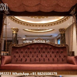 Antique Wooden Swing Design for Traditional Interior Look No-1809