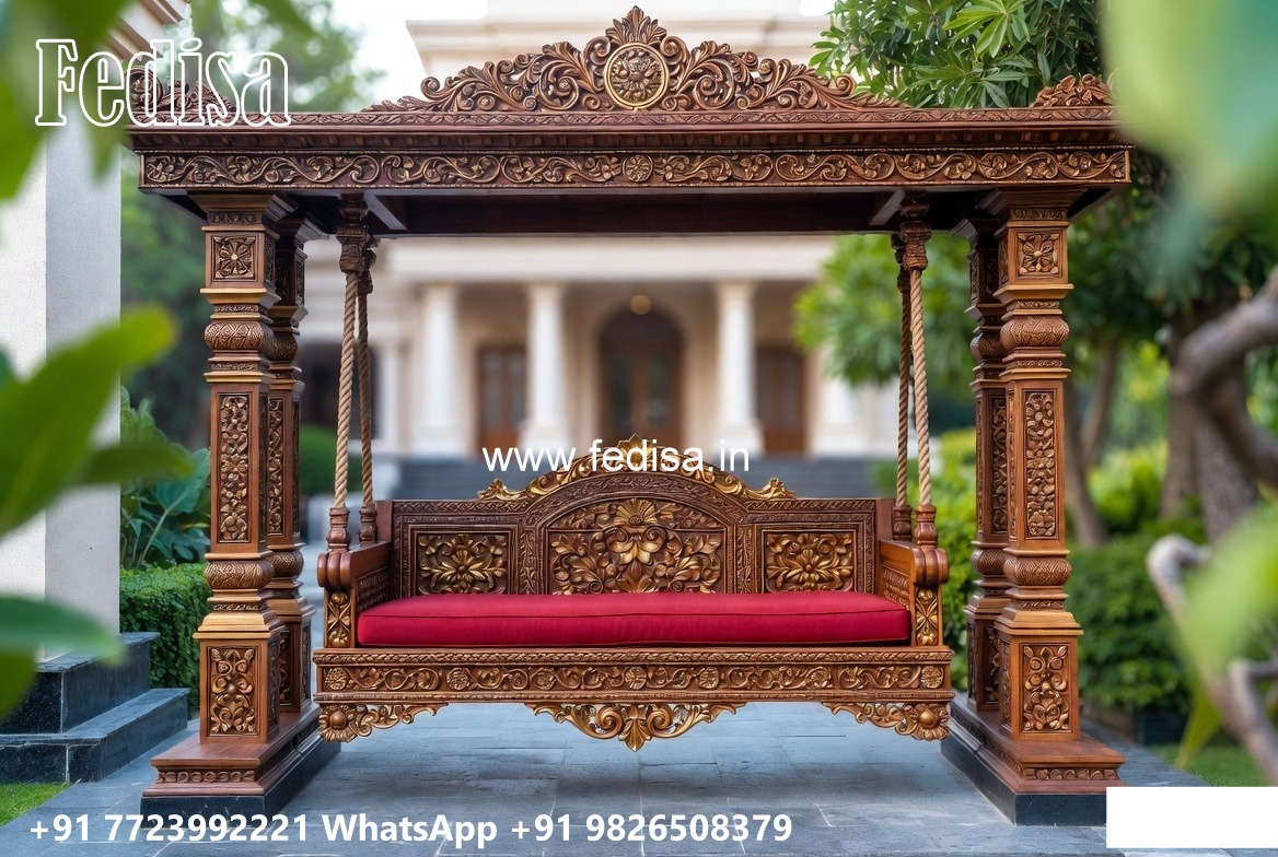 Custom Wooden Swing Design for Premium Home Interiors No-1814