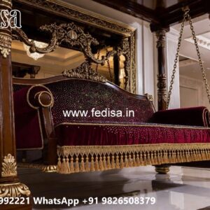 Royal Wooden Swing Design with Cushion Seating Style No-1815