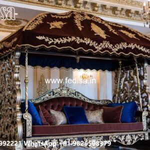Royal Maharaja Wooden Swing Design for Luxury Homes No-1825