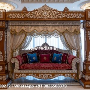 Wooden Swing Design with Royal Palace Inspired Look No-1840