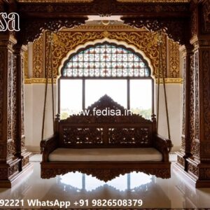 Wooden Swing Design with Beautiful Decorative Carvings No-1847