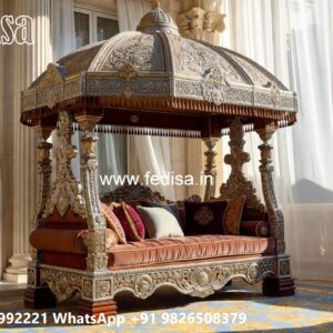 Wooden Swing Design with Comfortable Cushion Seating No-1856