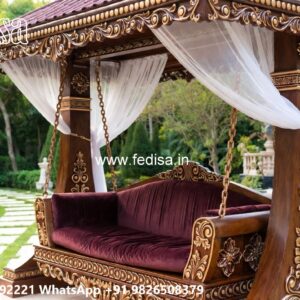 Wooden Swing Design for Beautiful Balcony Seating No-1860