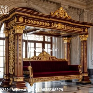 Wooden Swing Design with Traditional Handcrafted Beauty No-1878
