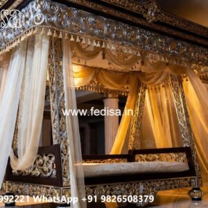 Royal Wooden Swing Design for Palace Style Interiors No-1880