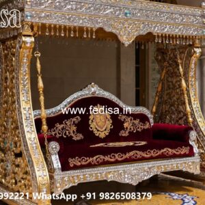 Wooden Swing Design with Artistic Wooden Patterns No-1883
