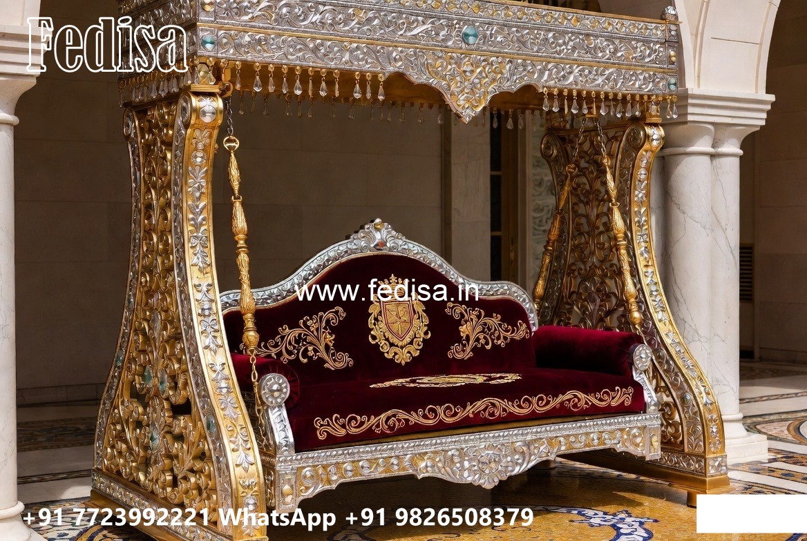 Wooden Swing Design with Artistic Wooden Patterns No-1883