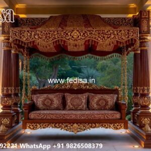 Wooden Swing Design with Beautiful Decorative Finish No-1887