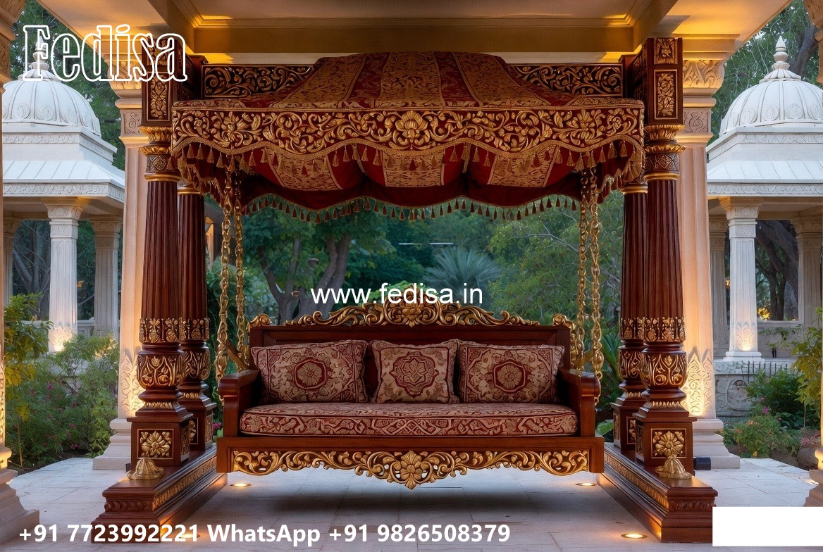 Wooden Swing Design with Beautiful Decorative Finish No-1887