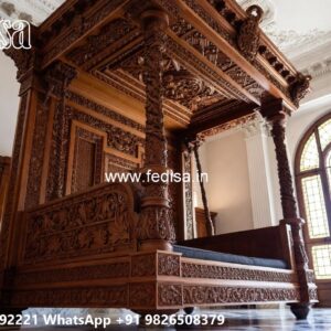 Handcrafted Wooden Swing Design with Royal Elegance No-1891