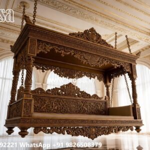 Wooden Swing Design with Traditional Indian Touch No-1892