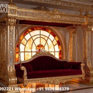 Wooden Swing Design for Elegant Family Sitting Space No-1893