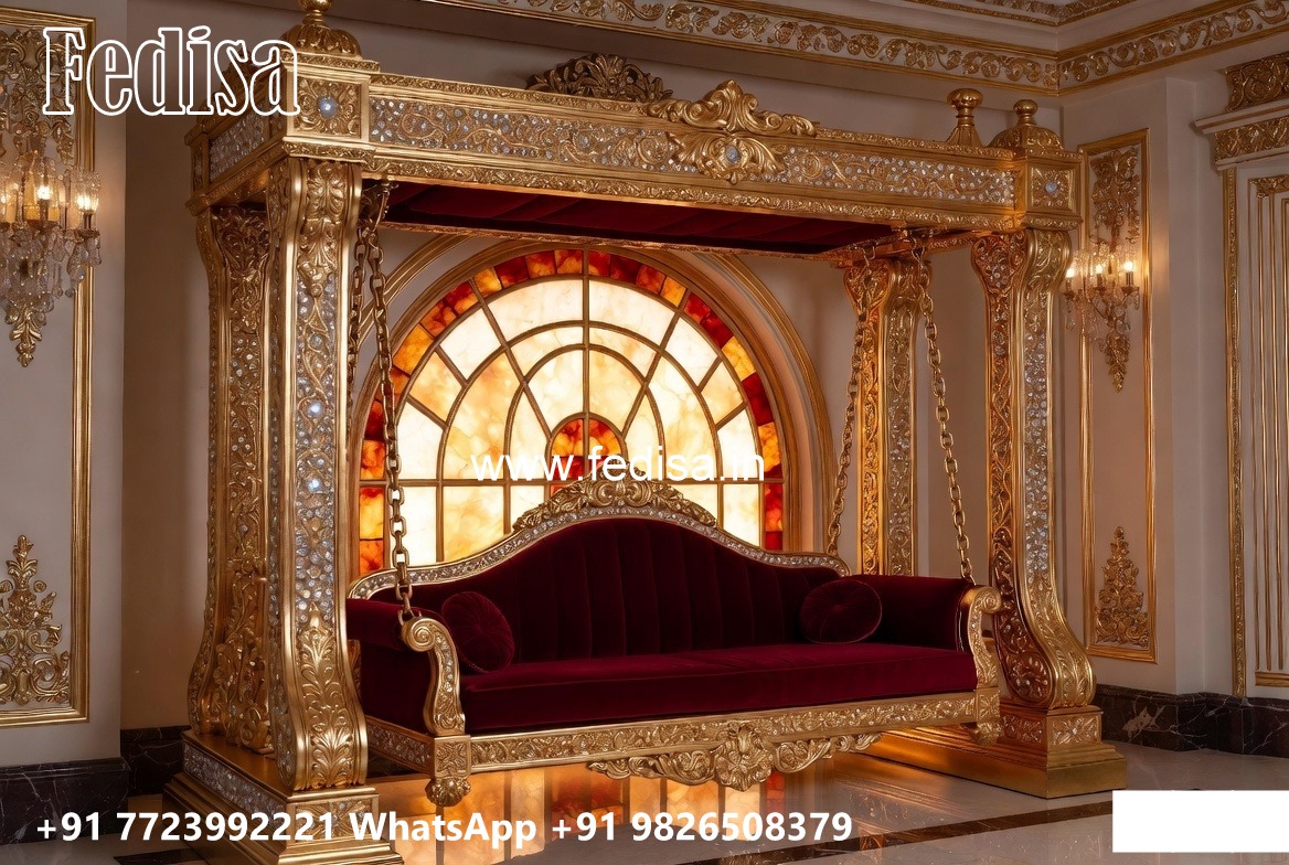 Wooden Swing Design for Elegant Family Sitting Space No-1893