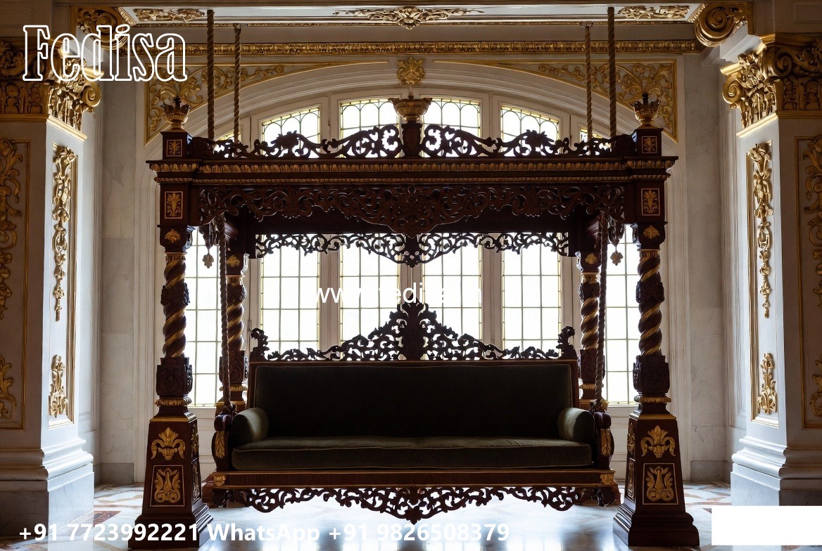 Wooden Swing Design for Artistic Home Interior Beauty No-1898