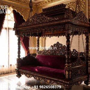 Wooden Classic Swing Design with Elegant Cushion Seating No-2016