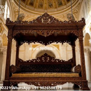 Wooden Classic Swing Design with Floral Detailing No-2055