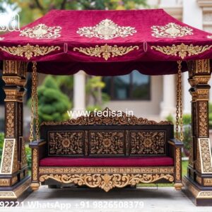 Classic Swing Design with Artistic Wooden Carvings No-2089