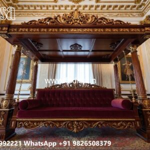 Elegant Royal Swing Design with Handcrafted Wooden Carving No-2102