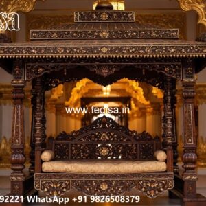 Wooden Royal Swing Design with Decorative Backrest No-2142
