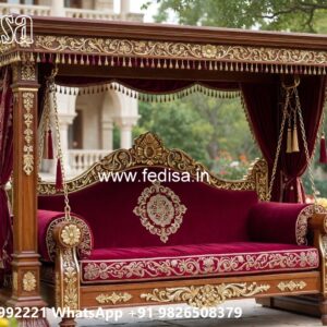 Beautiful Wood Carving Swing Design for Hall Decoration No-2159
