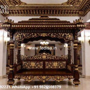 Vintage Wood Carving Swing Design with Traditional Beauty No-2162
