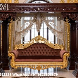 Classic Wood Carving Swing Design for Timeless Home Decor No-2166