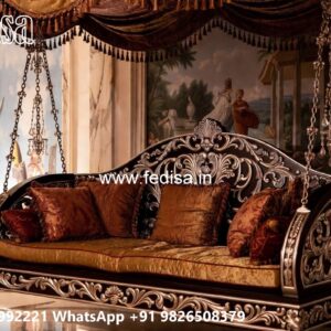 Decorative Wood Carving Swing Design for Hall Spaces No-2178