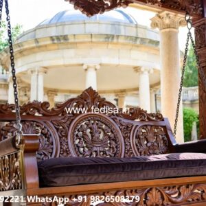 Artistic Wood Carving Swing Design with Traditional Craftsmanship No-2179