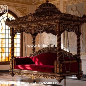 Beautiful Wood Carving Swing Design with Vintage Appeal No-2181